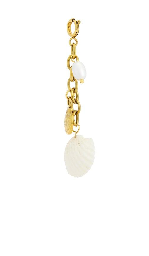 Casa Clara Sunday Shell & Pearl Bikini Clip in Metallic Gold by CASA CLARA
