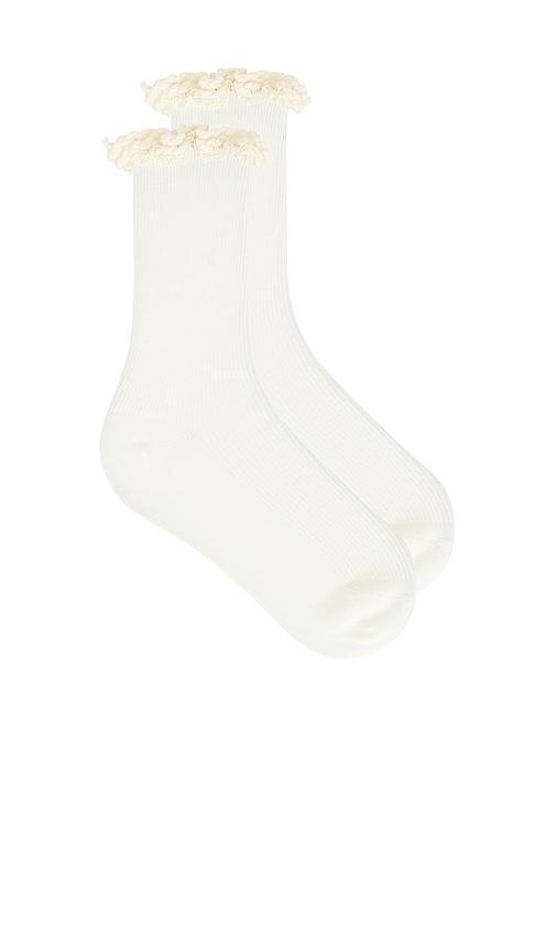 Casa Clara West Socks in Cream by CASA CLARA