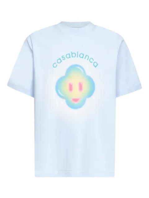 Airbrush Smiley logo T-shirt by CASABLANCA