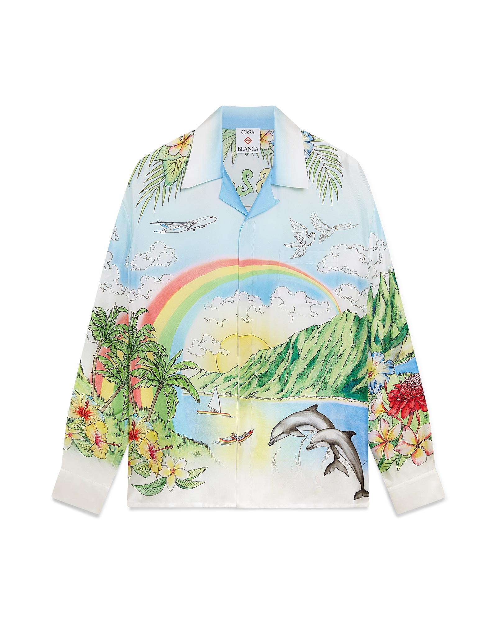 Aloha Long Sleeve Silk Shirt by CASABLANCA