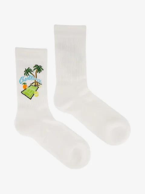 Astral Plane logo-intarsia socks by CASABLANCA