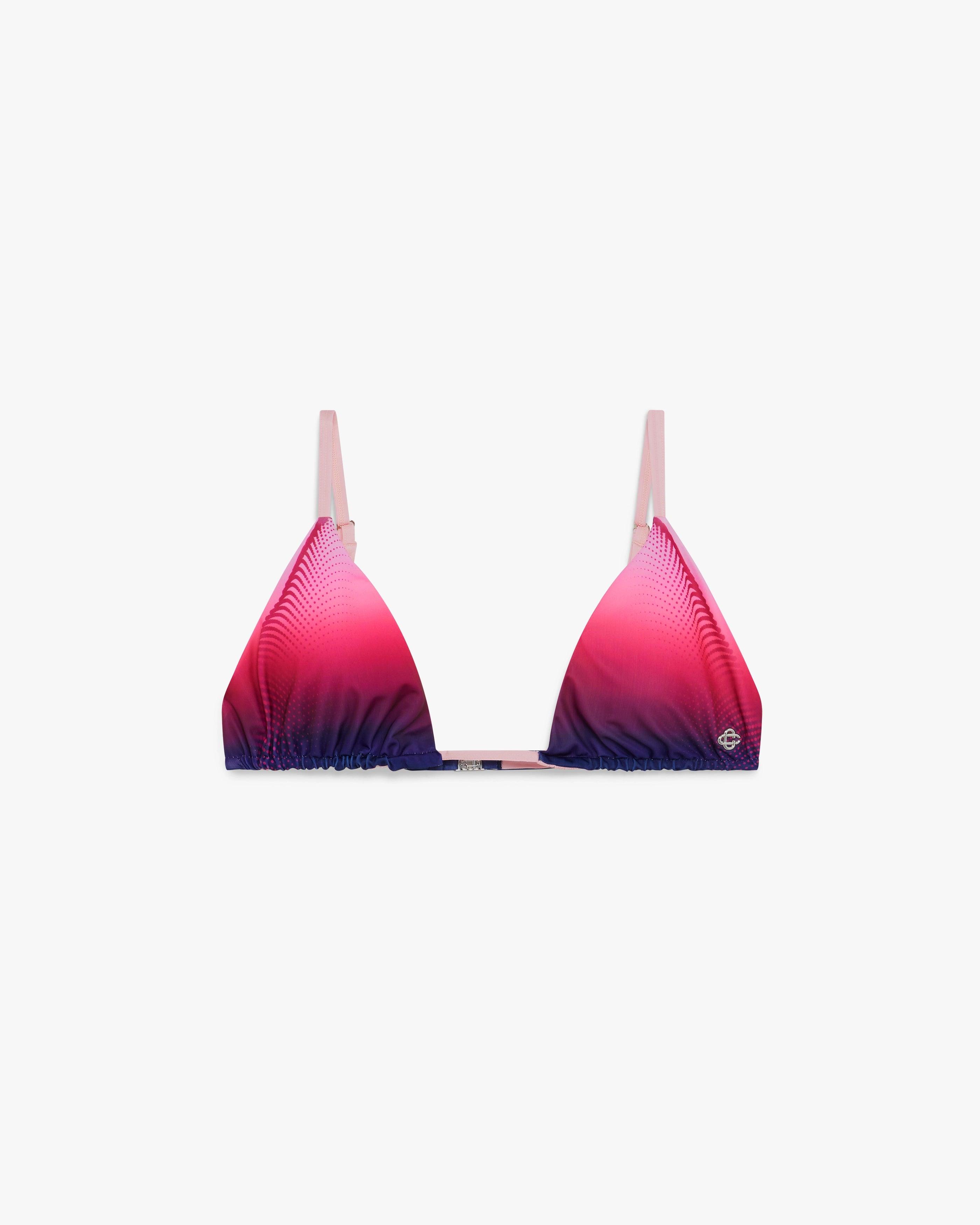 Aubergine Gradient Triangle Bikini Top by CASABLANCA
