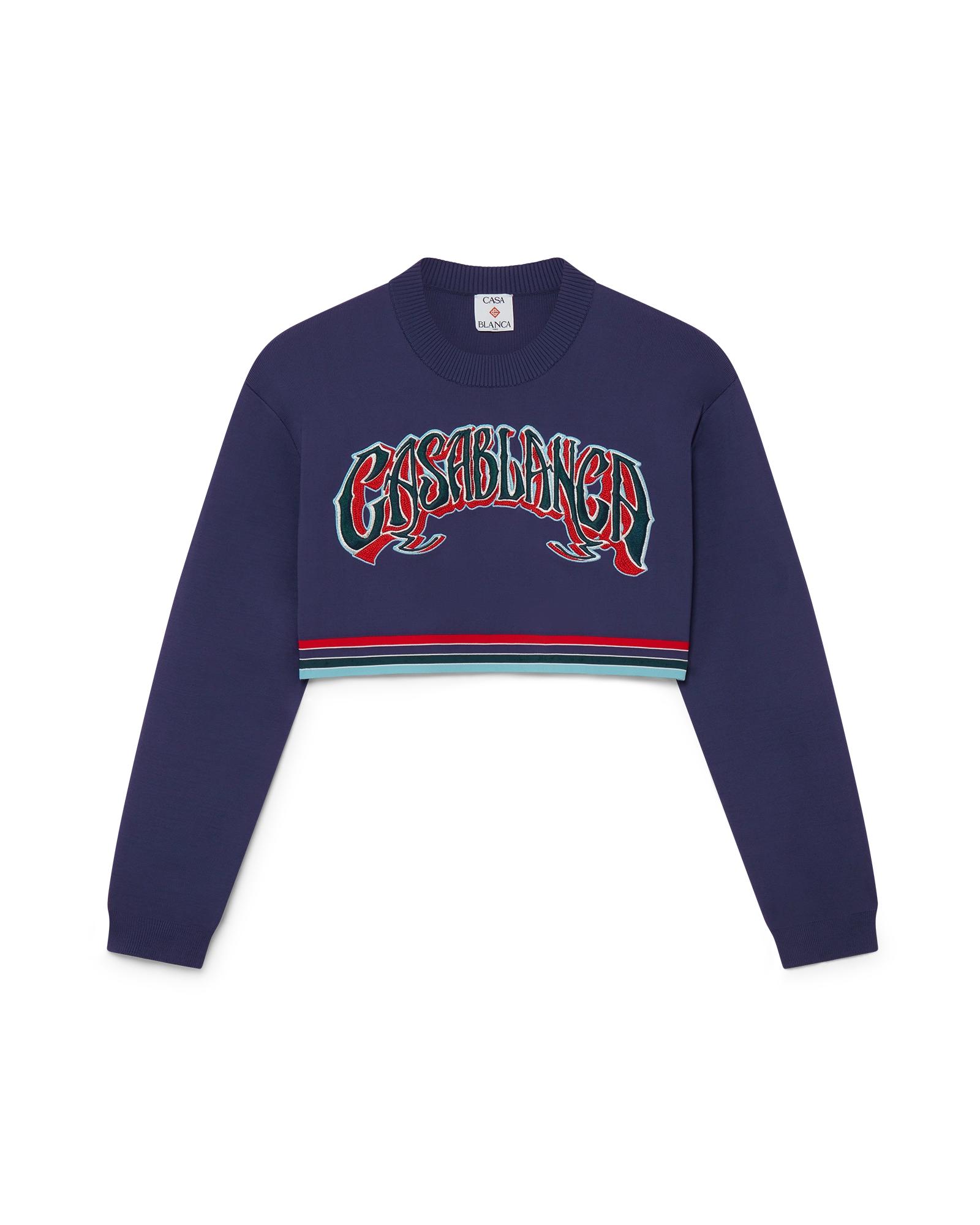 Baseball Cropped Jumper by CASABLANCA