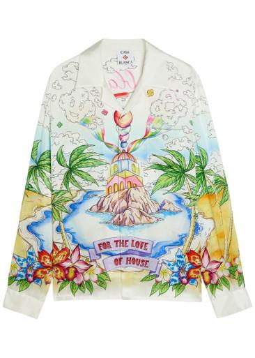 Better Days printed silk shirt by CASABLANCA