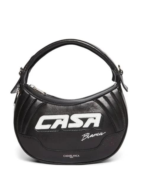 Biker logo-print shoulder bag by CASABLANCA