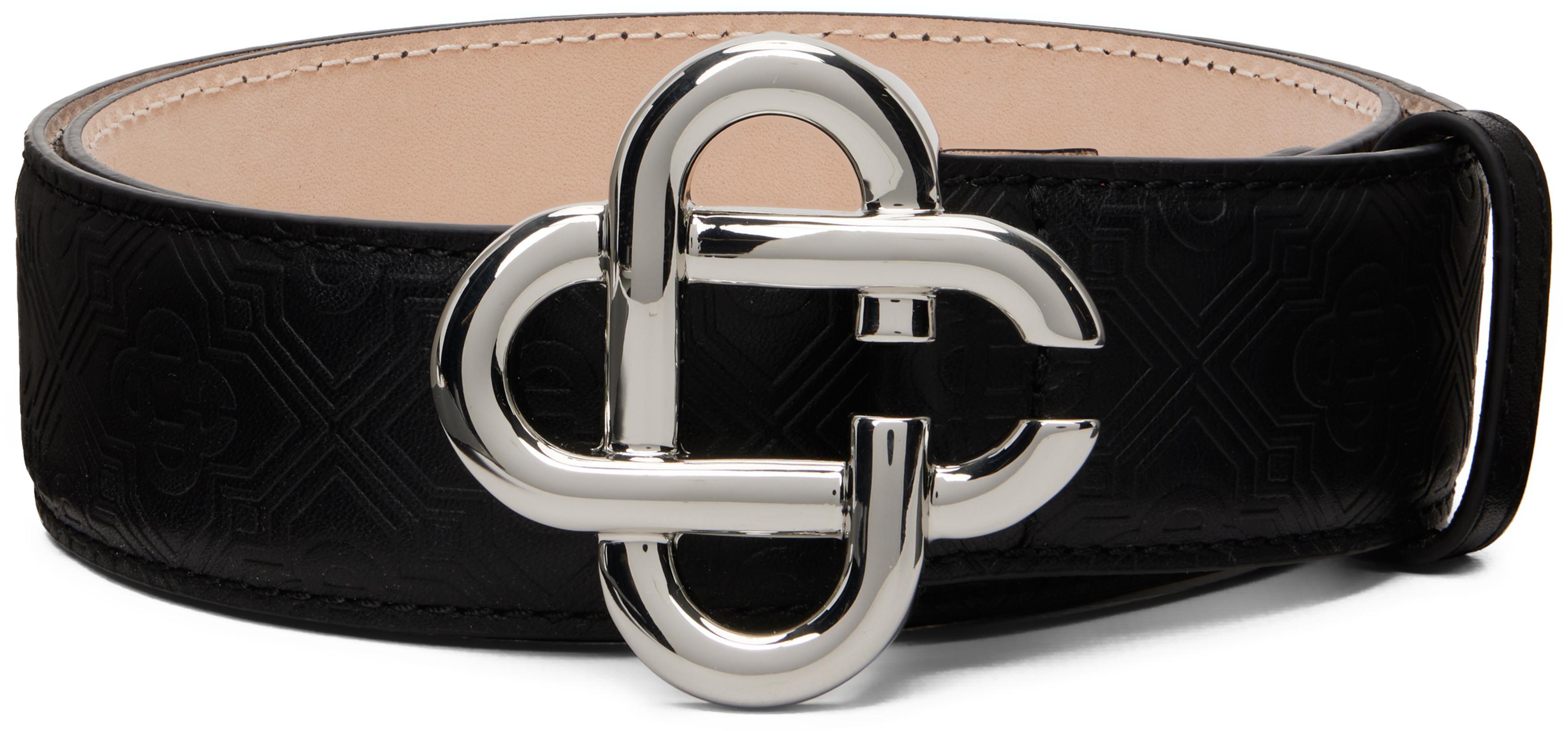 Black CC Logo Buckle Belt by CASABLANCA