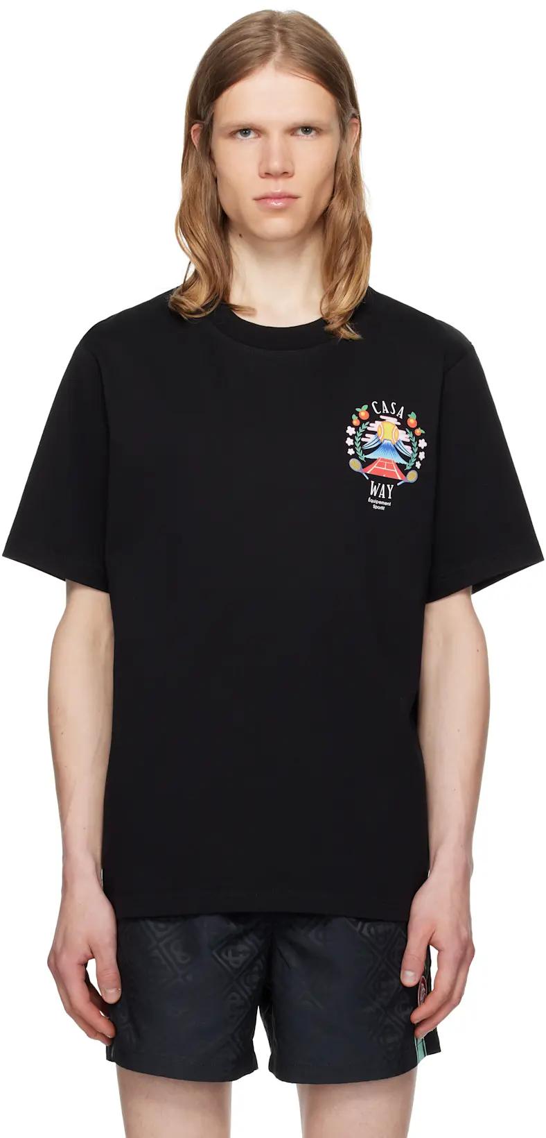 Black 'Casa Way' Mountain T-shirt by CASABLANCA