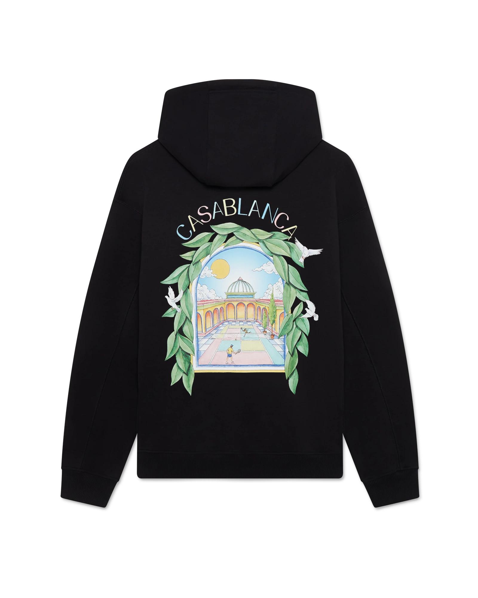 Black L'Arche Hooded Sweatshirt by CASABLANCA