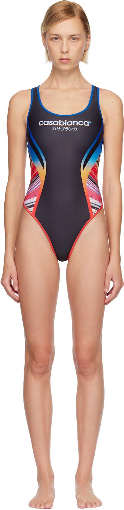 Black Marble Swimsuit by CASABLANCA