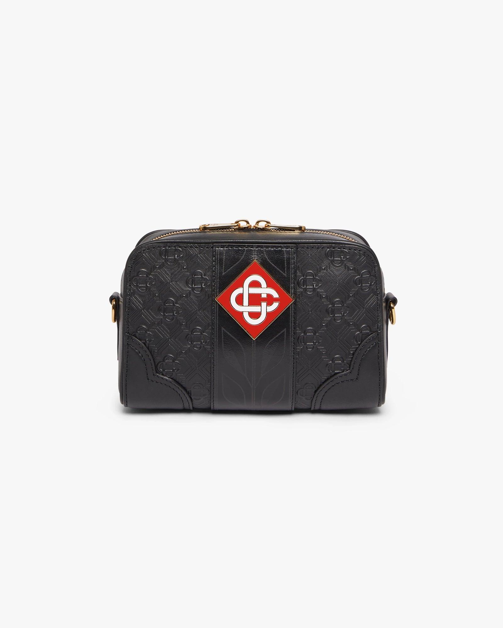 Black Monogram Crossbody Bag by CASABLANCA