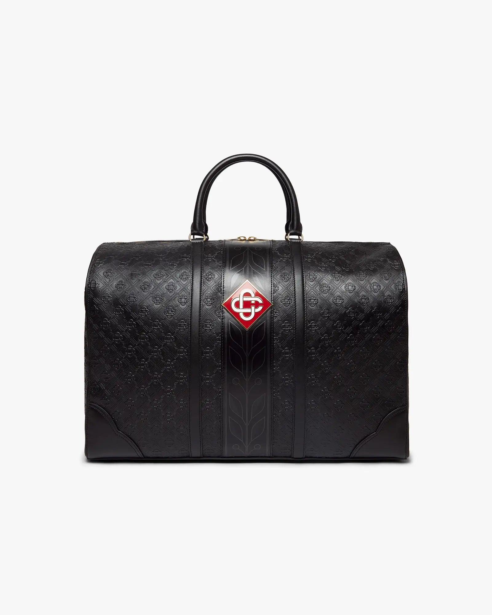 Black Monogram Weekender Bag by CASABLANCA
