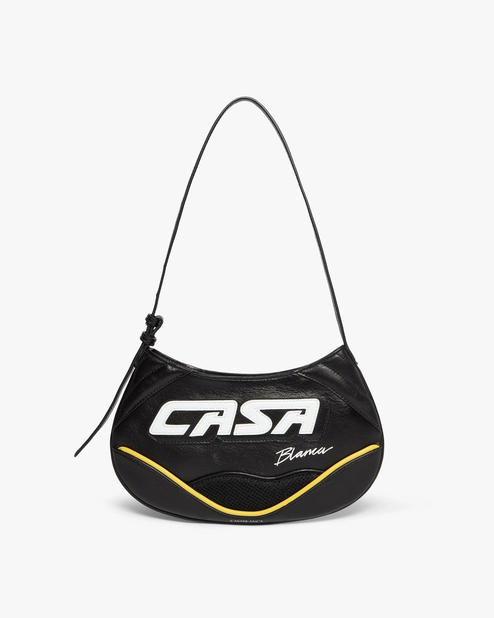 Black Slim Biker Bag by CASABLANCA