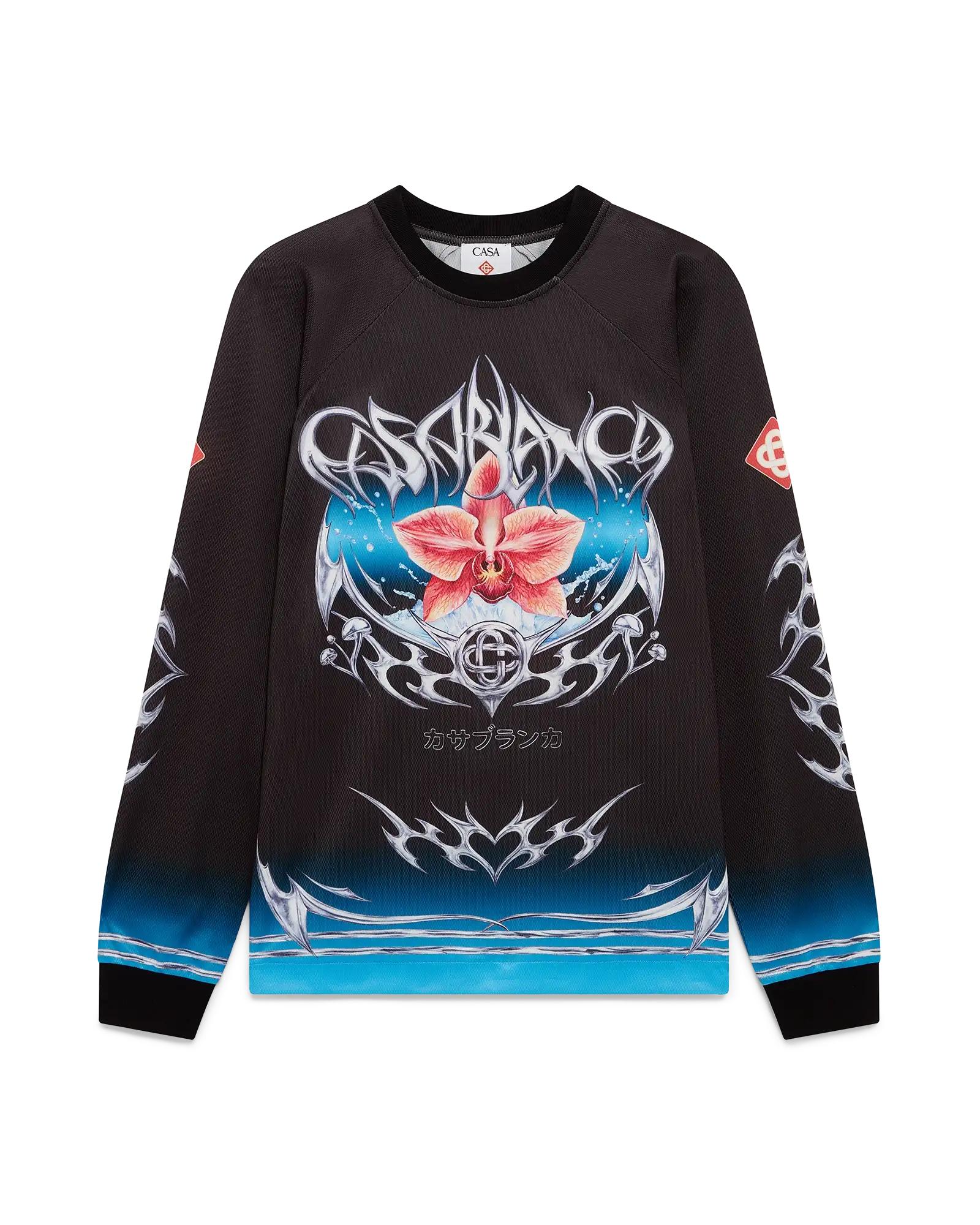 Blade Long Sleeve Football Jersey by CASABLANCA