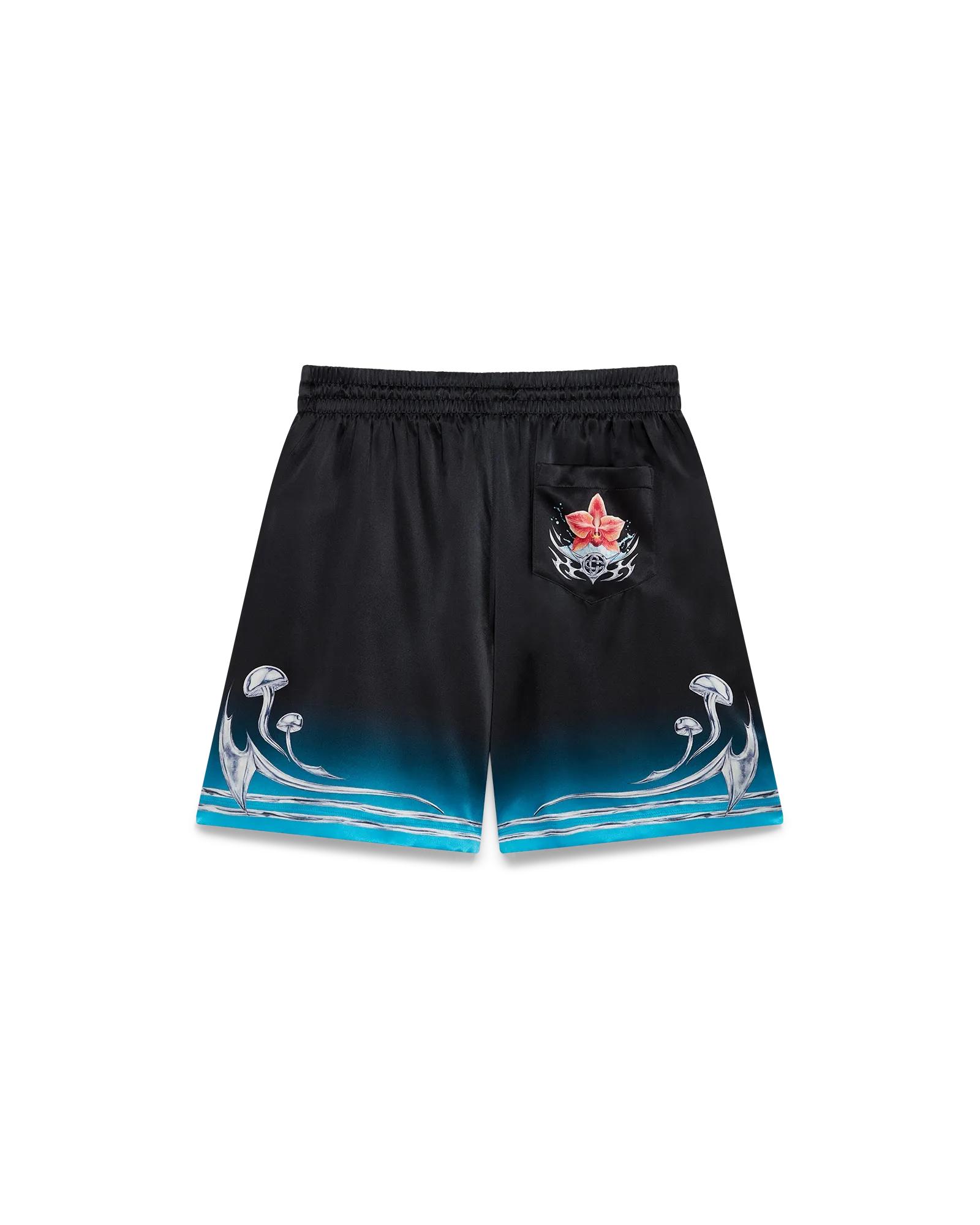 Blades Silk Satin Shorts by CASABLANCA