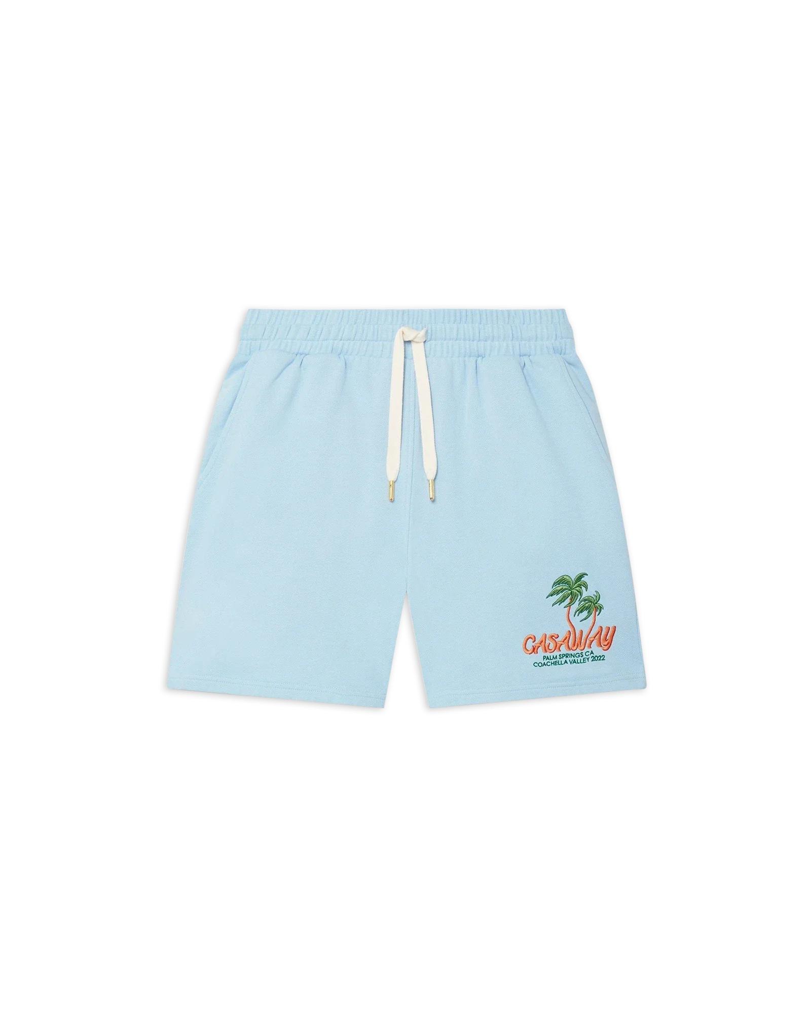 Blue Coachella Valley Sweatshorts by CASABLANCA