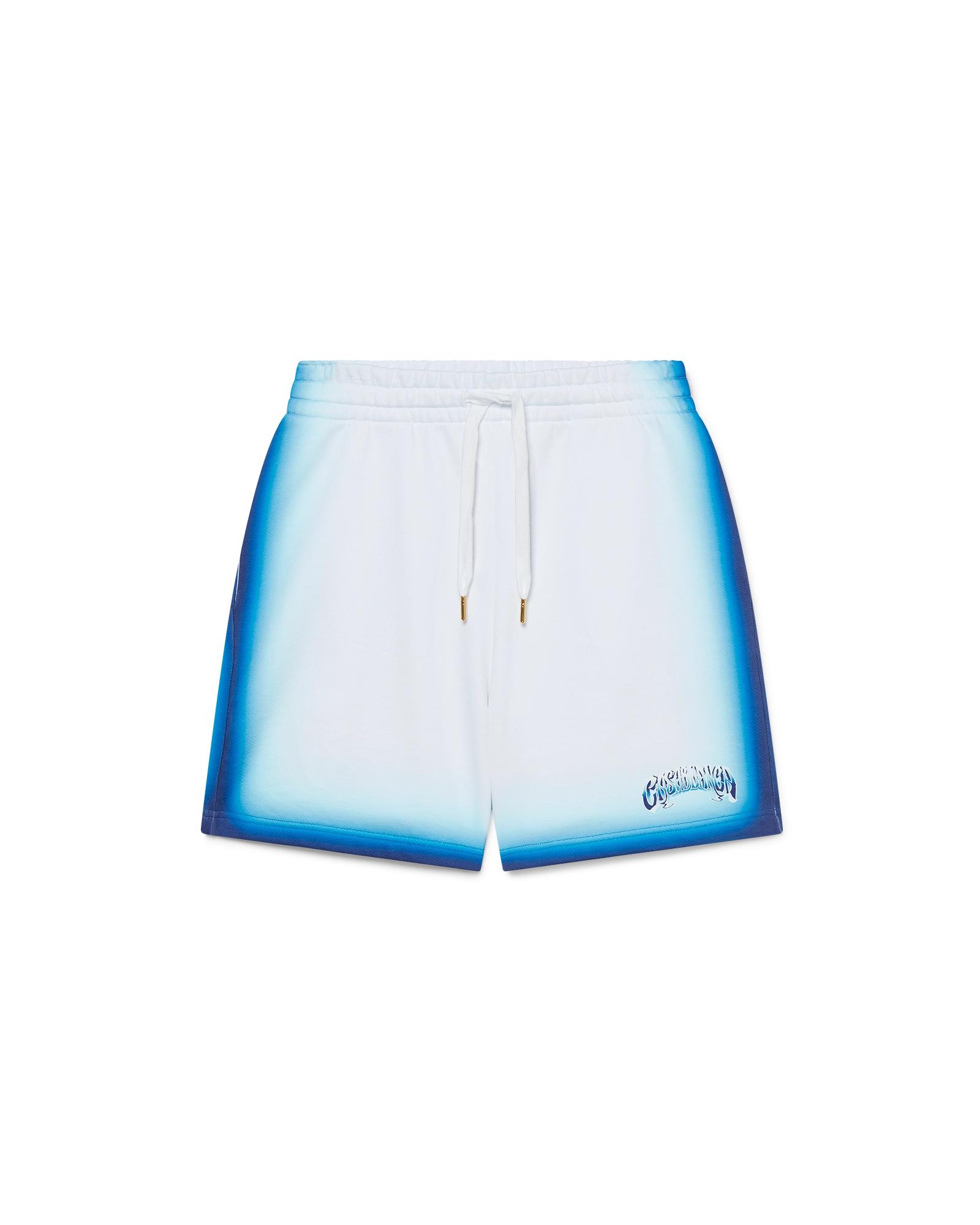 Blue Fade Sweatshorts by CASABLANCA