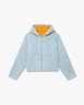 Blue Monogram Wool Hooded Sweatshirt by CASABLANCA