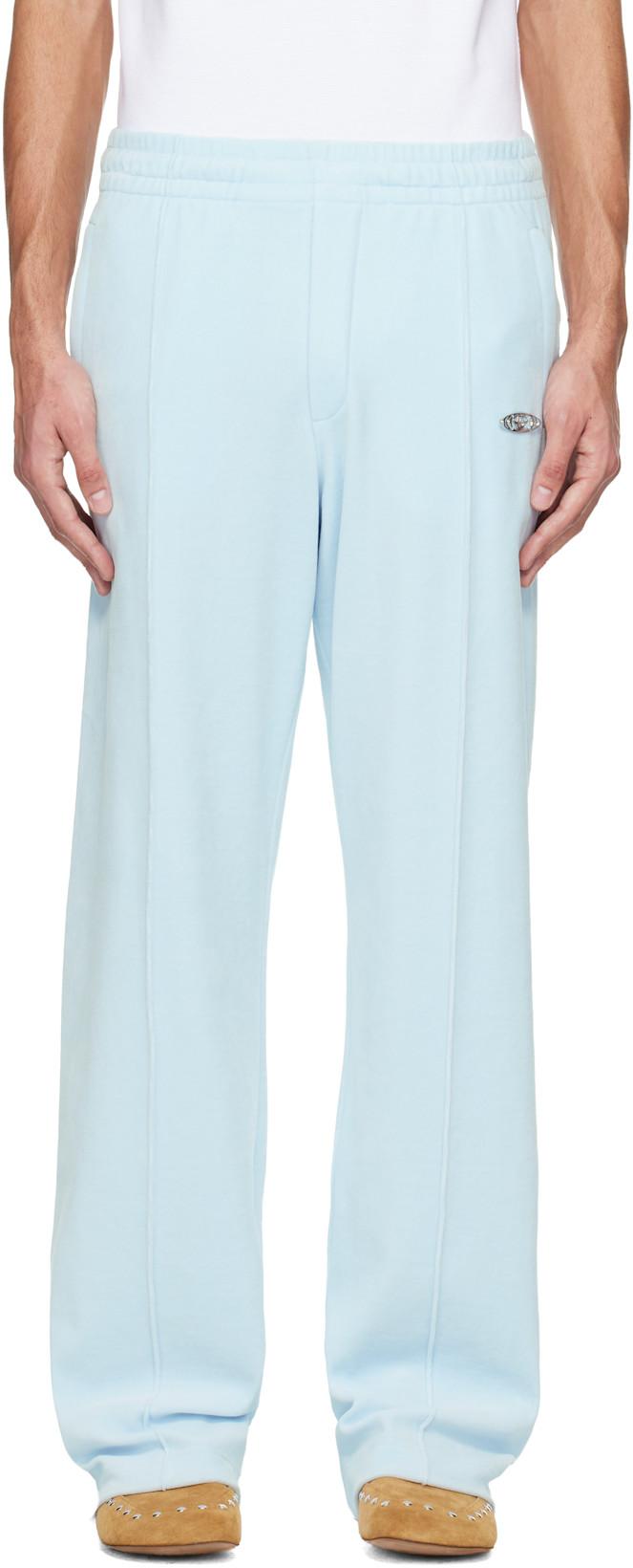 Blue Velour Track Pants by CASABLANCA