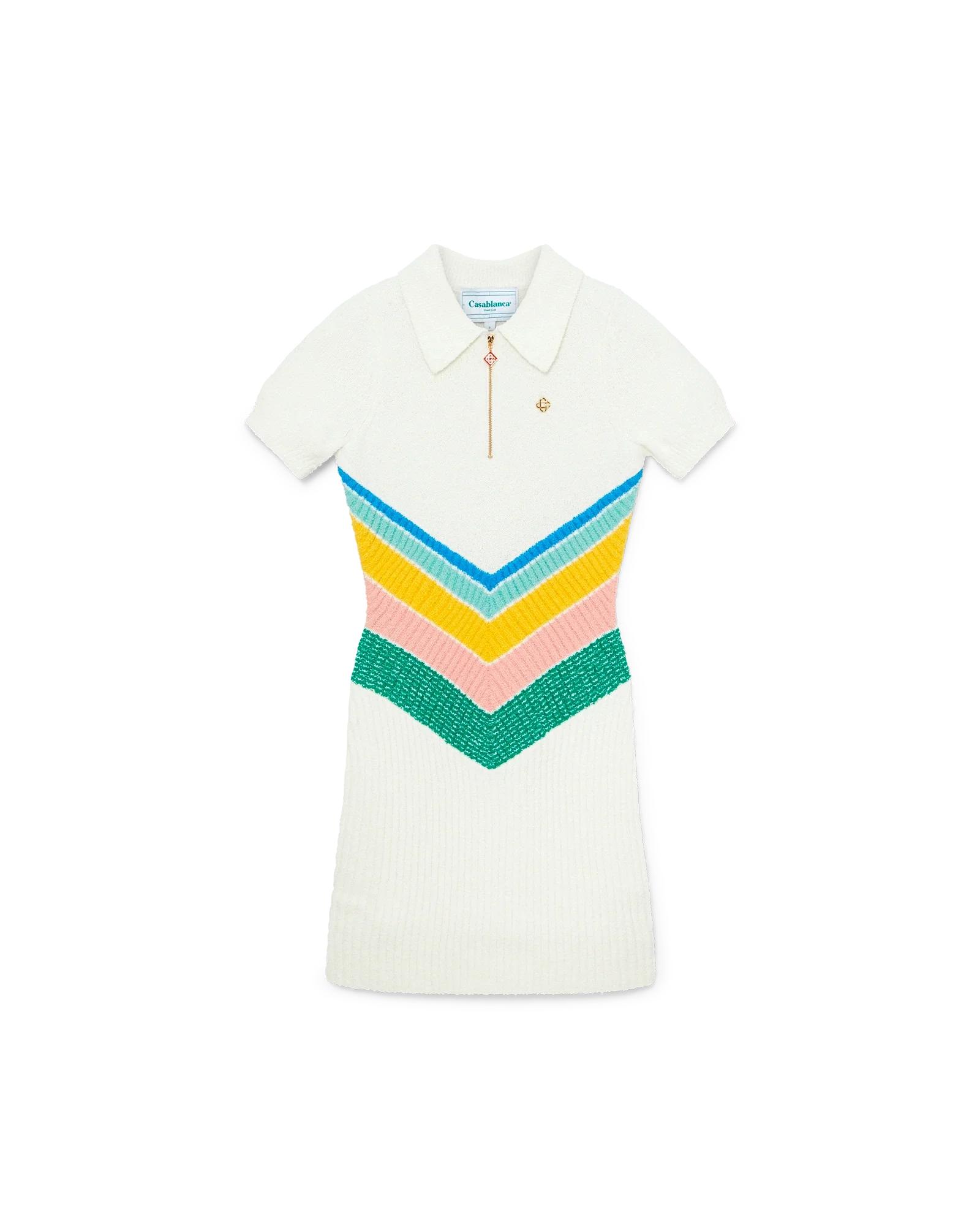Boucle Chevron Dress by CASABLANCA