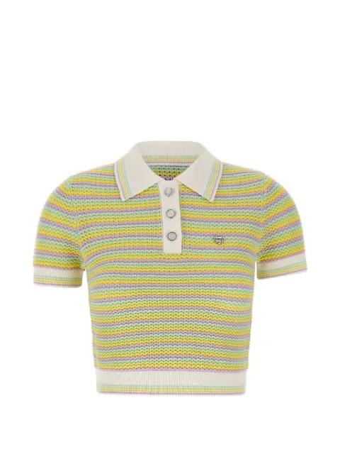 Bourgeois striped logo polo shirt by CASABLANCA