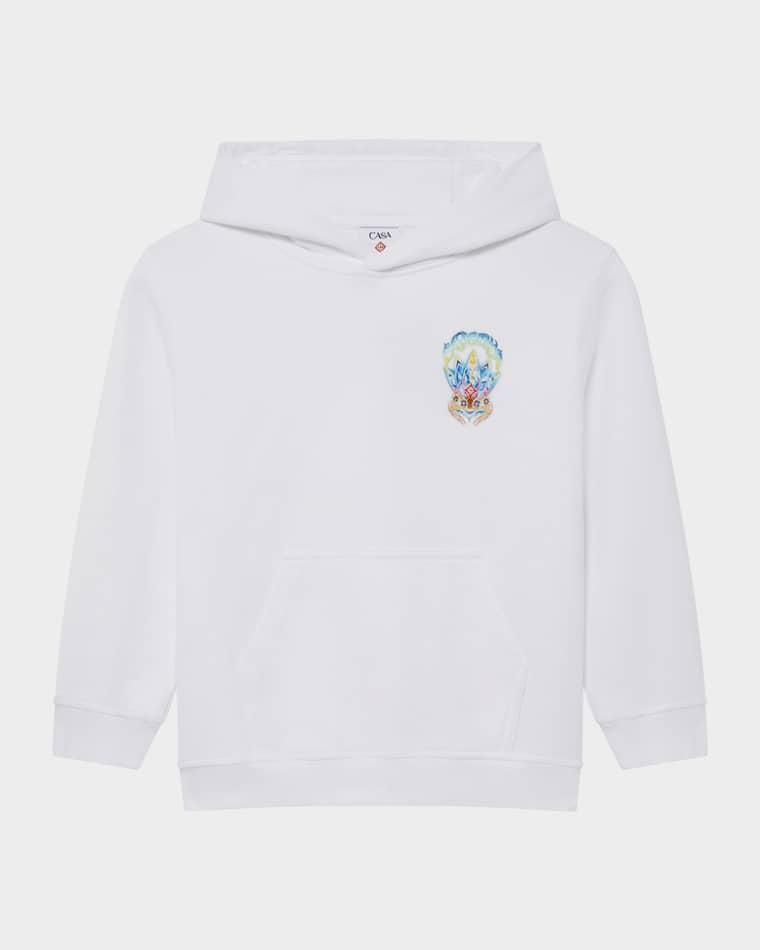 Boy's Surf Lotus Organic Cotton Hoodie, Size 3-14 by CASABLANCA