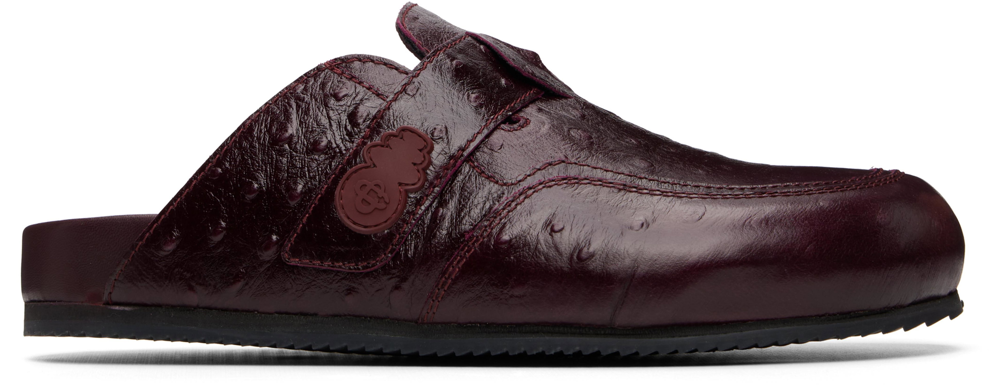 Burgundy Outdoor Mule Loafers by CASABLANCA