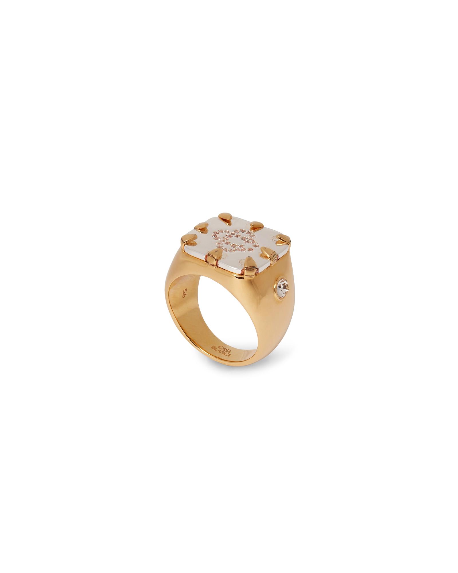 CC Logo Signet Ring by CASABLANCA