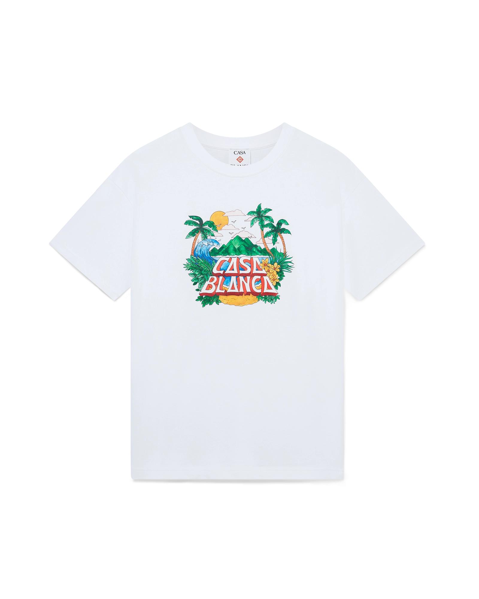 Casa Beach Wave Short Sleeve T-Shirt by CASABLANCA