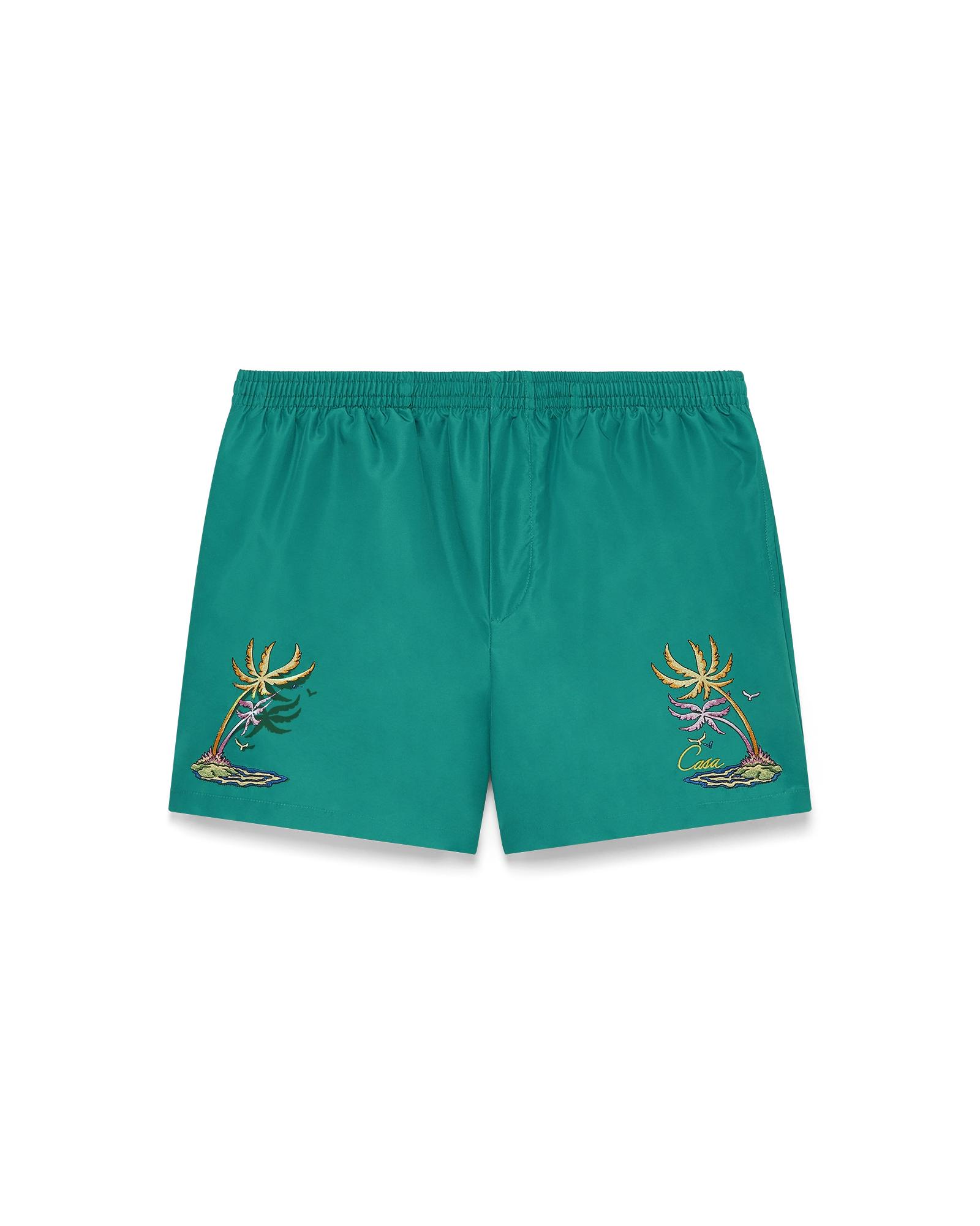 Casa Embroidery Swim Shorts by CASABLANCA