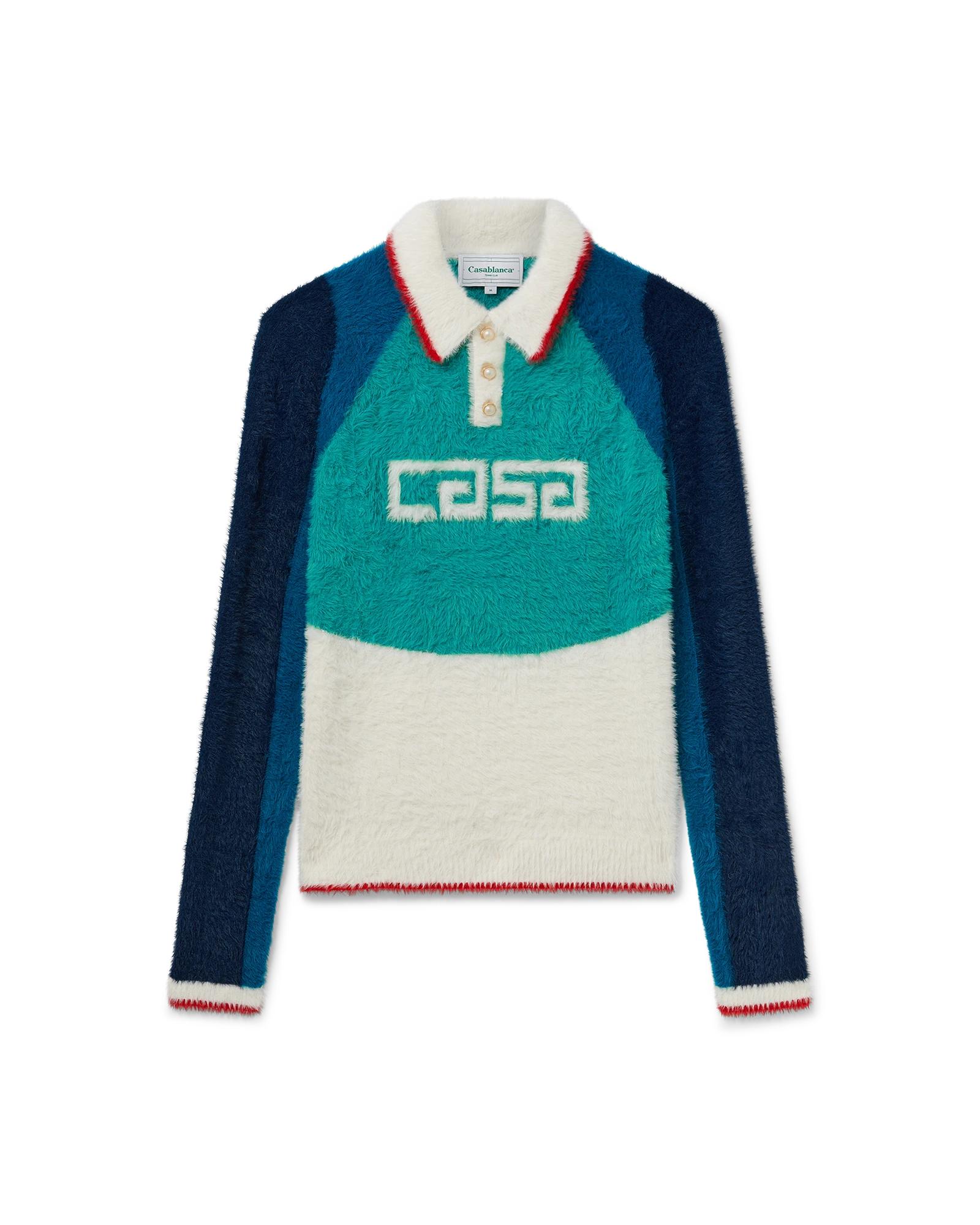 Casa Sport Fluffy Polo Shirt by CASABLANCA
