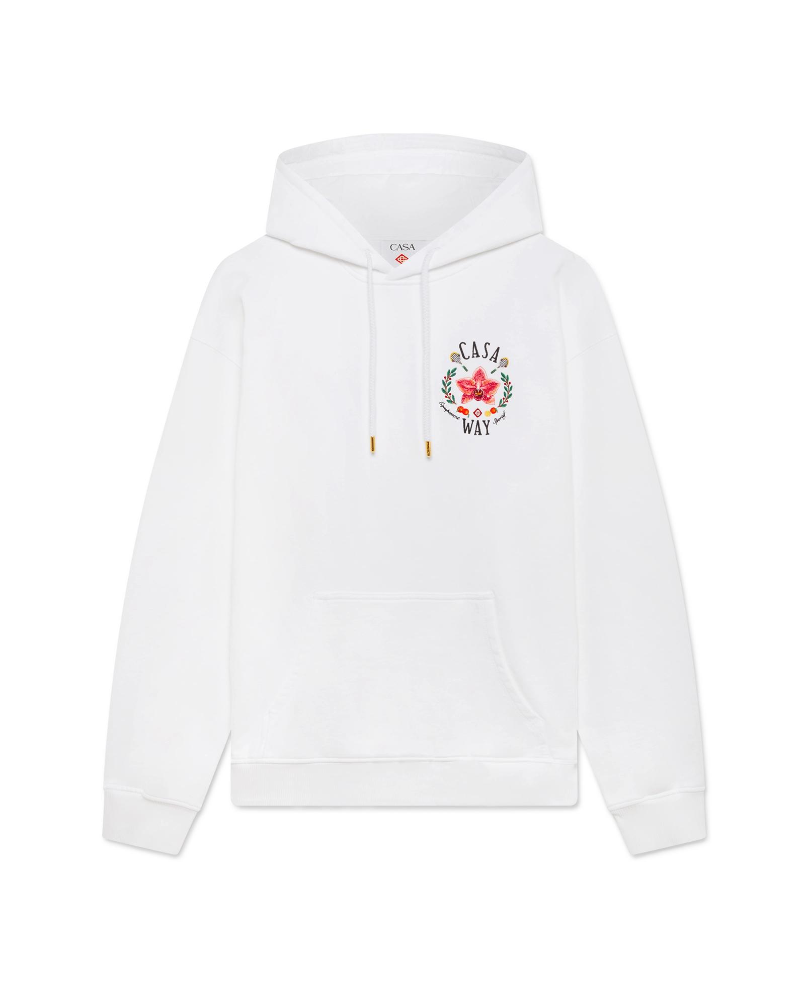 Casa Way Orchid Hooded Sweatshirt by CASABLANCA