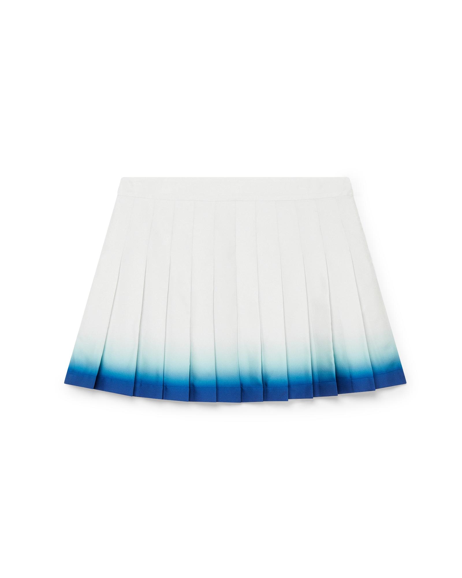Casa Way Skate Pleated Silk Skirt by CASABLANCA