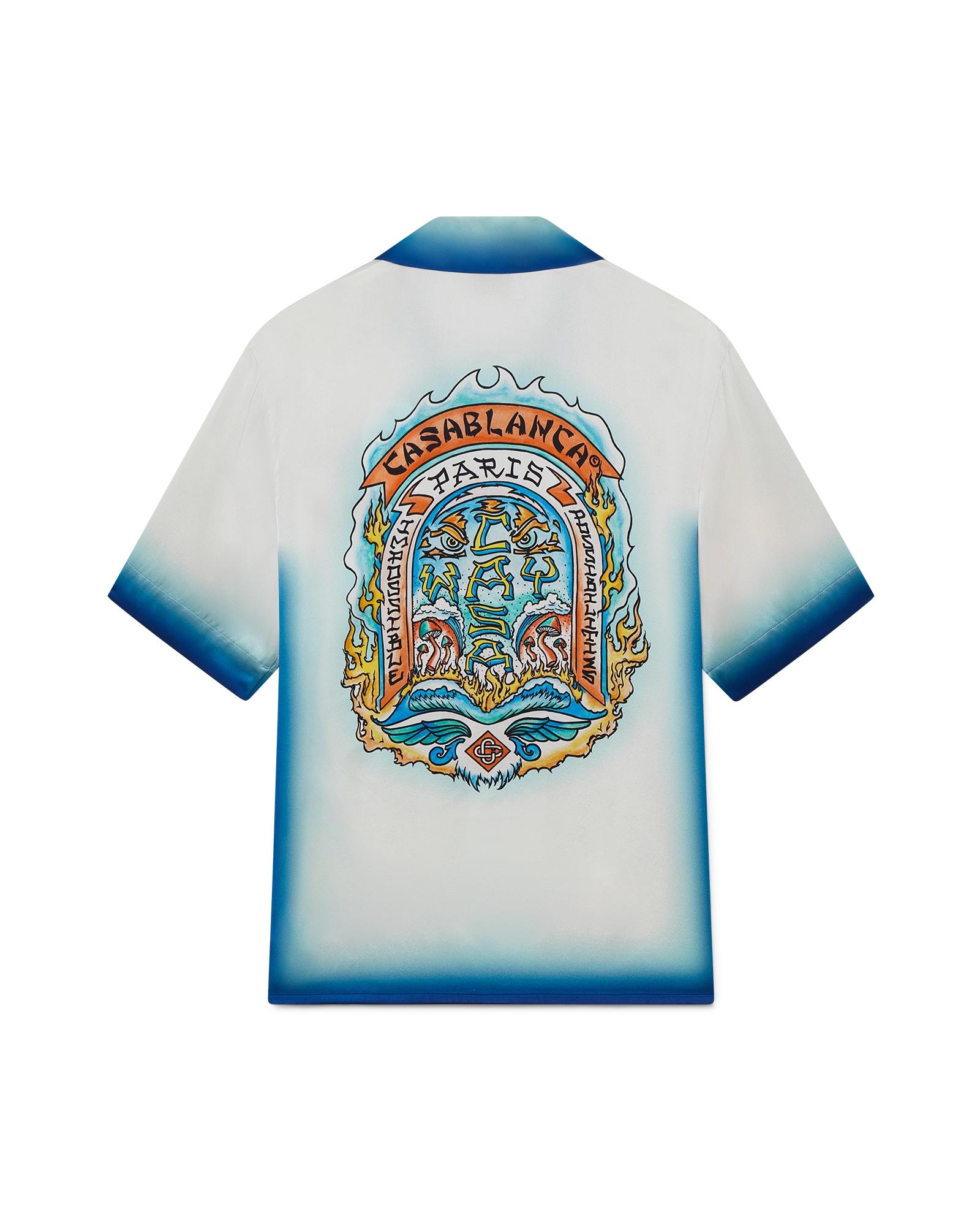 Casa Way Skate Short Sleeve Silk Shirt by CASABLANCA