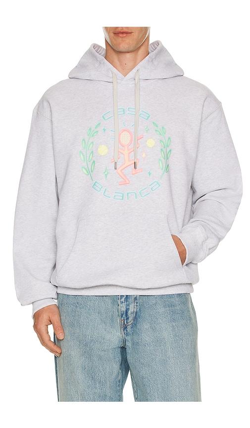 Casablanca Dance Joy Hooded Sweatshirt in Grey by CASABLANCA