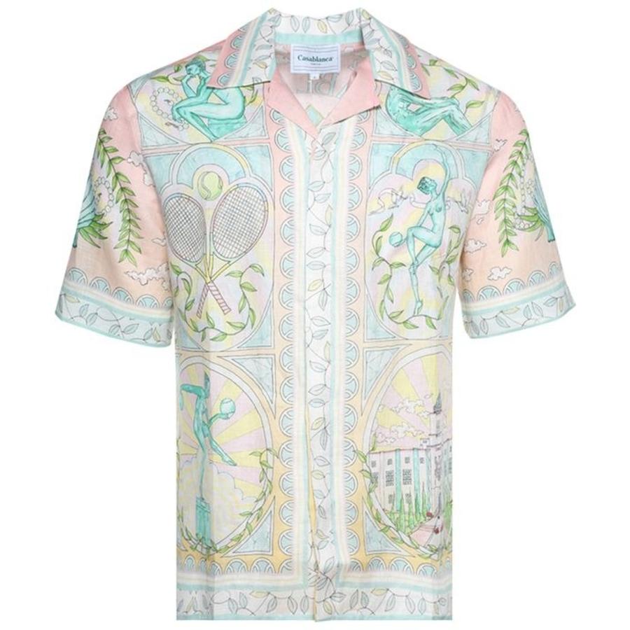Casablanca Mens Vase Linen Shirt by CASABLANCA