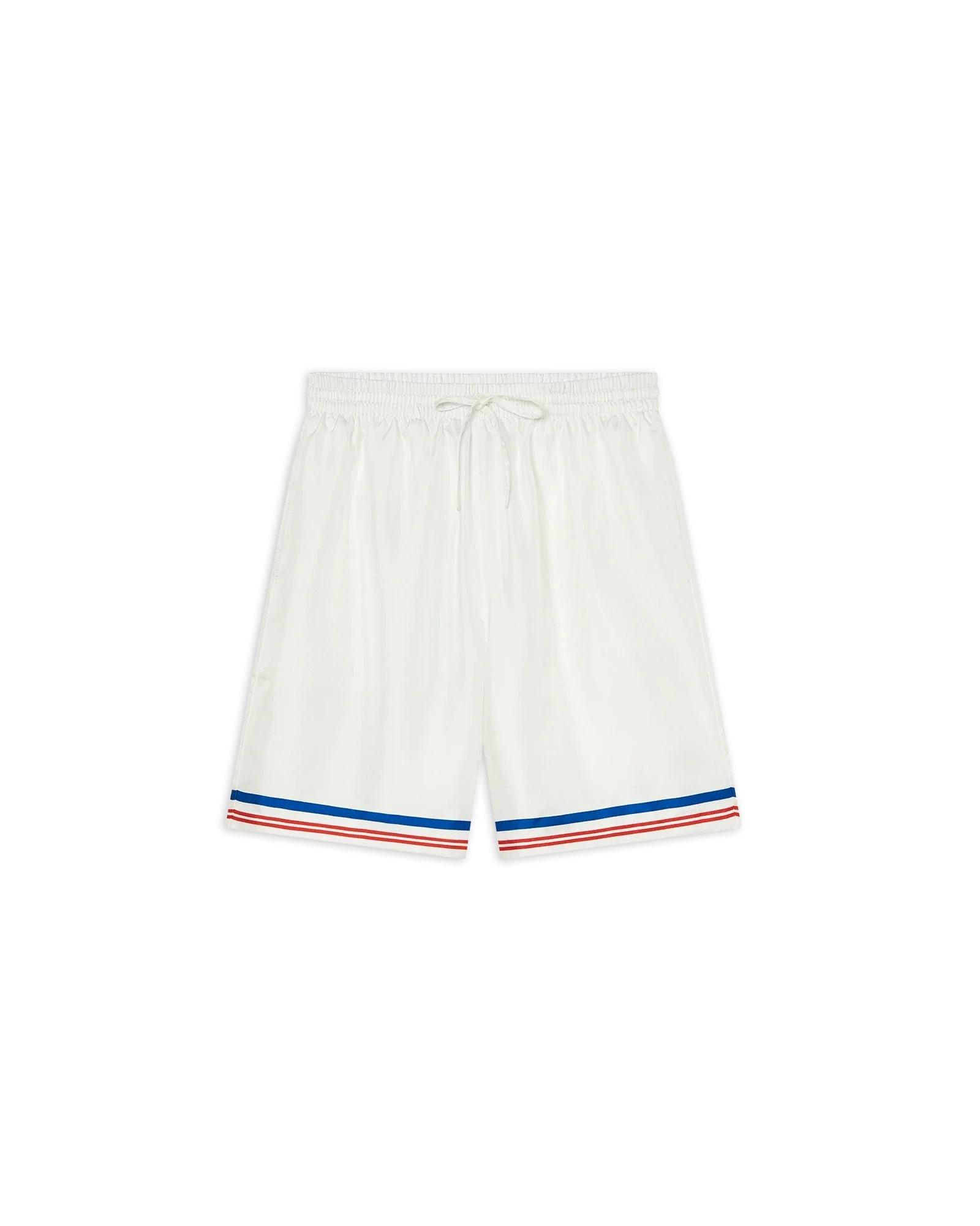 Casablanca Par Avion Silk Shorts by CASABLANCA