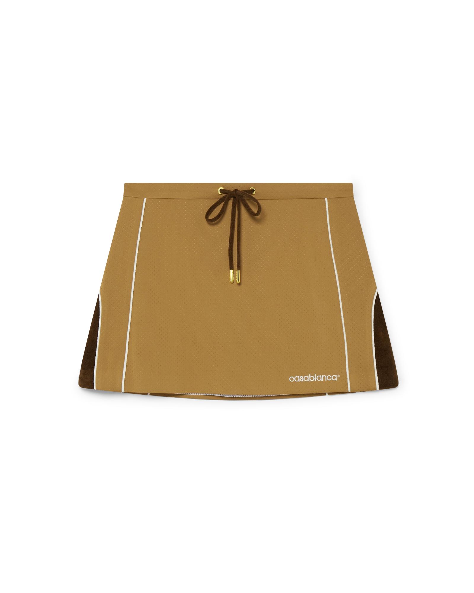 Chenille Panelled Mini Skirt by CASABLANCA