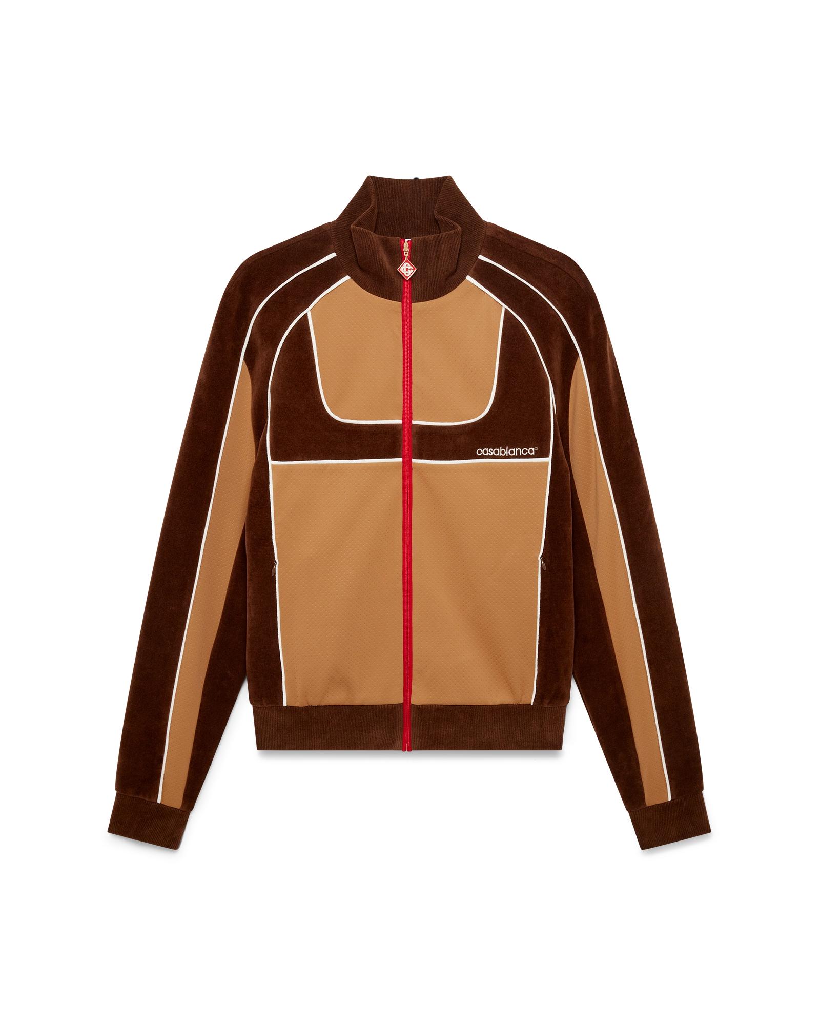 Chenille Panelled Track Jacket by CASABLANCA