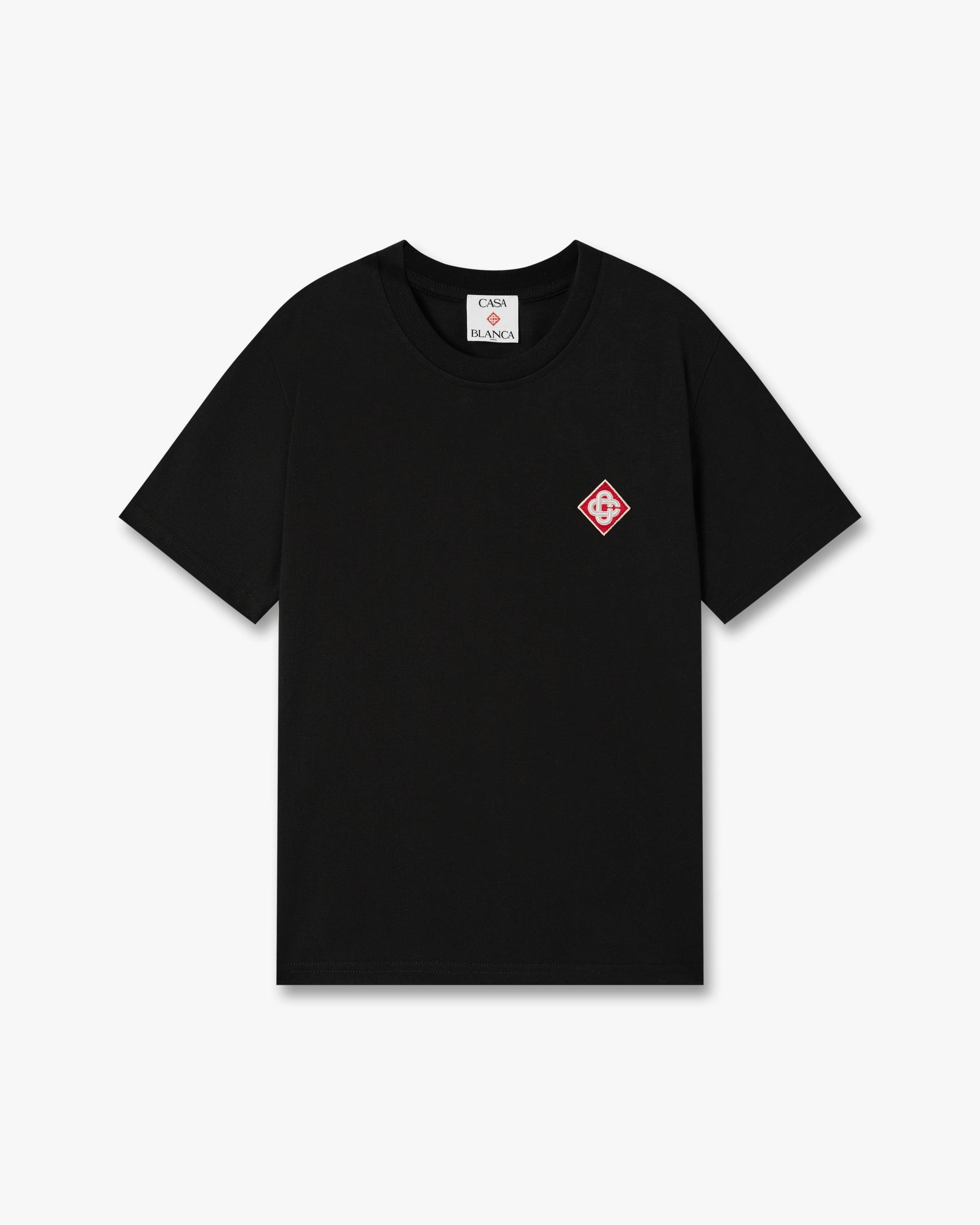 Children's Black Diamond Logo Short Sleeve T-Shirt by CASABLANCA