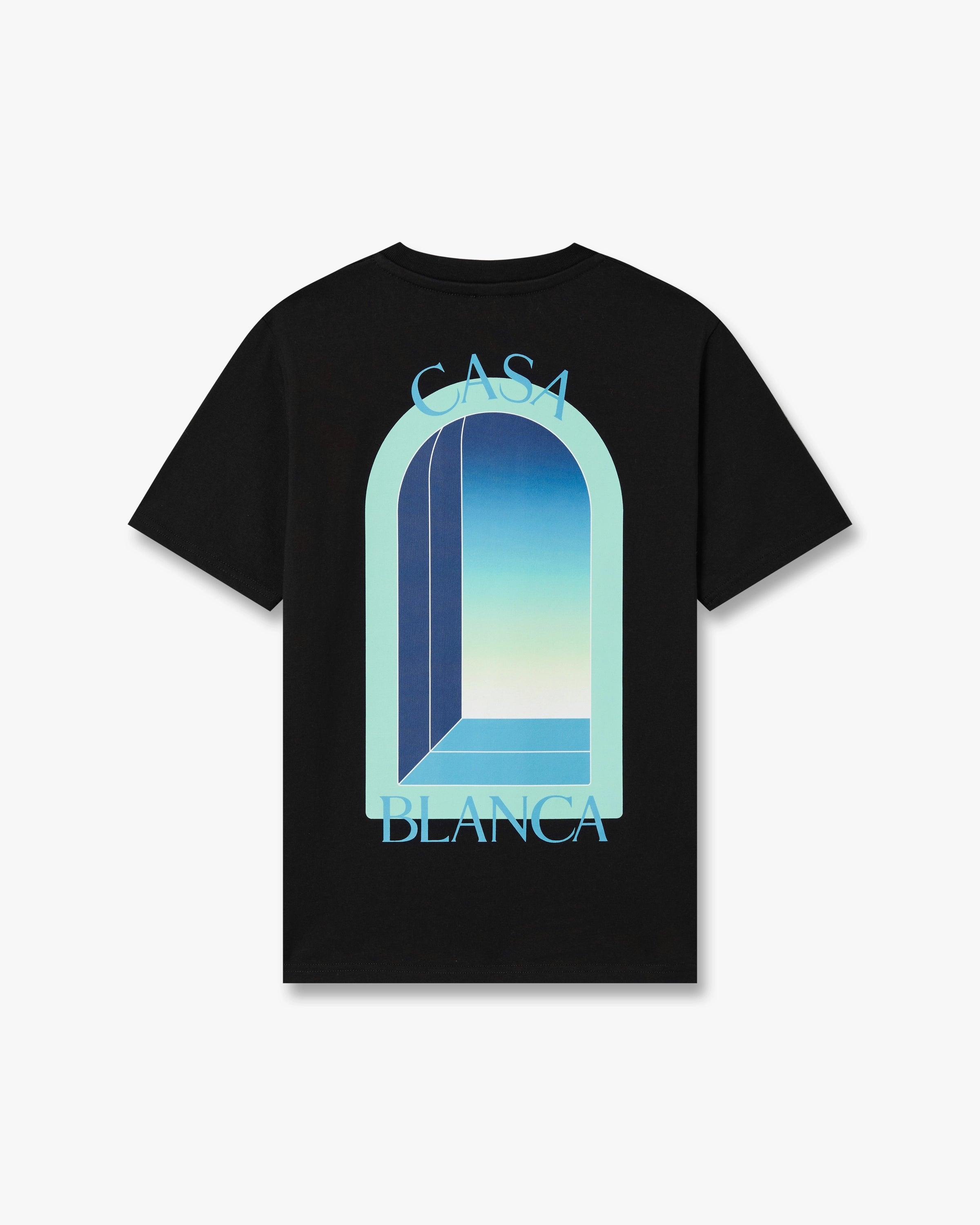 Children's Black Gradient Arch Short Sleeve T-Shirt by CASABLANCA