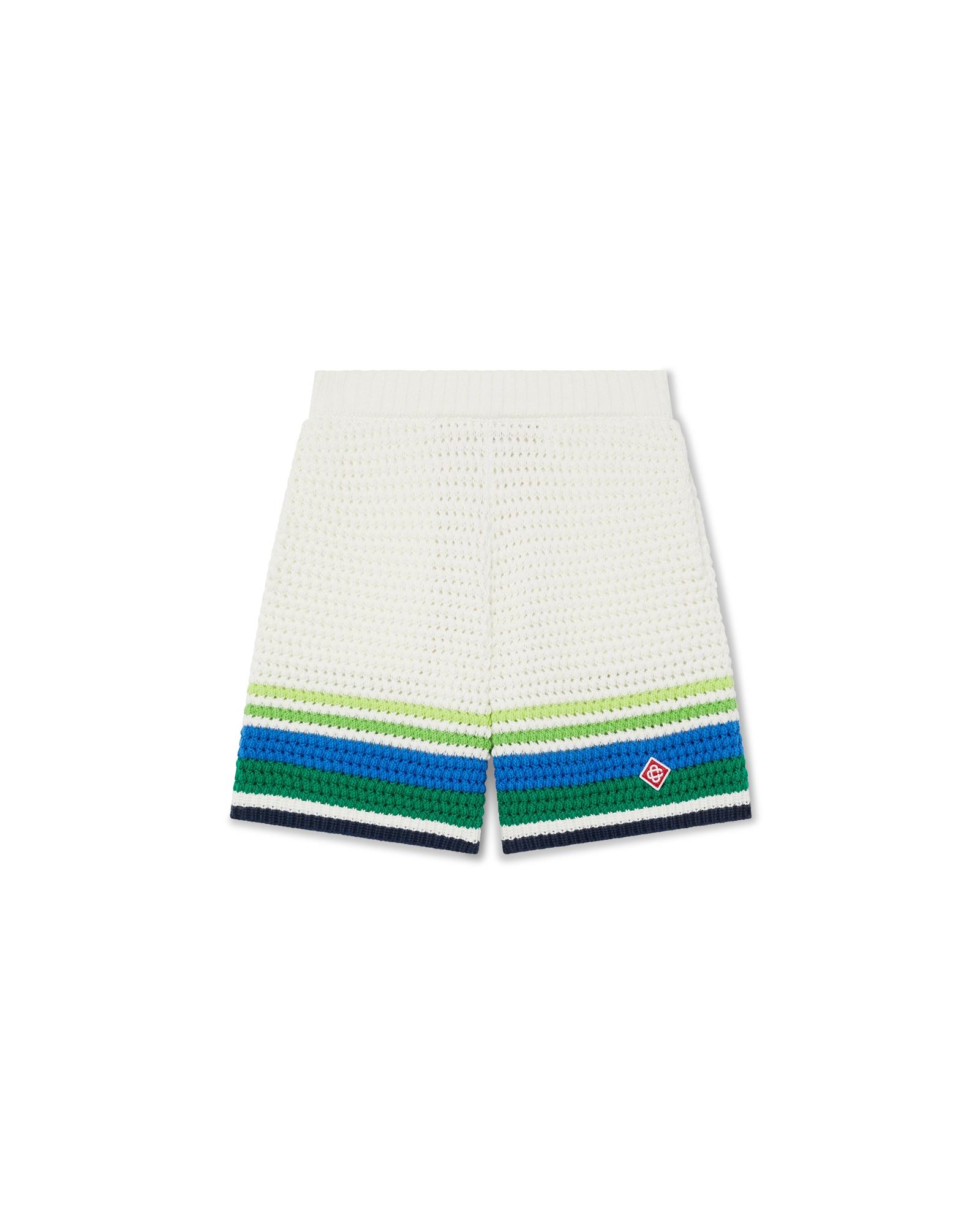 Children&#39;s Tennis Stripe Knit Shorts by CASABLANCA