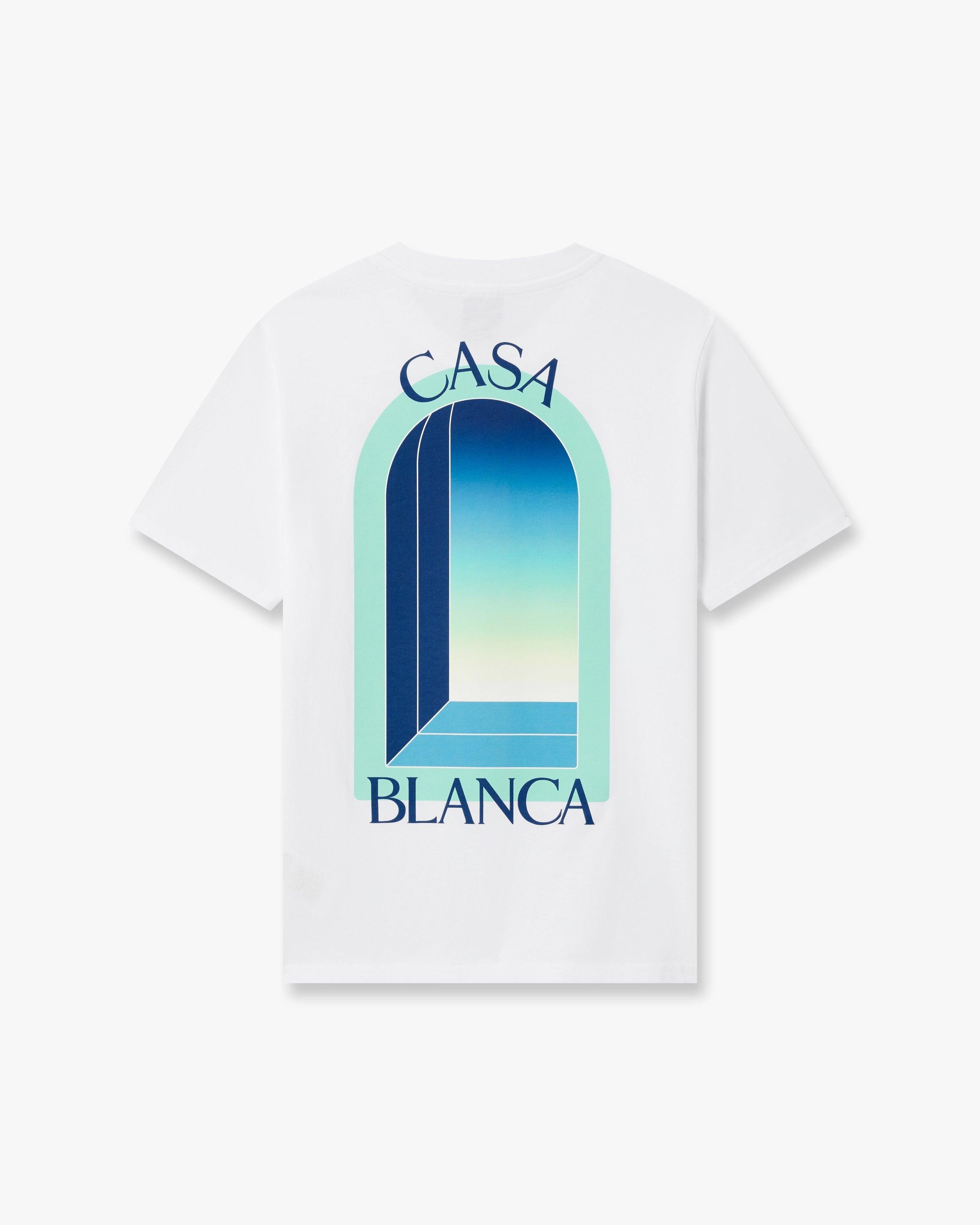 Children's White Gradient Arch Short Sleeve T-Shirt by CASABLANCA