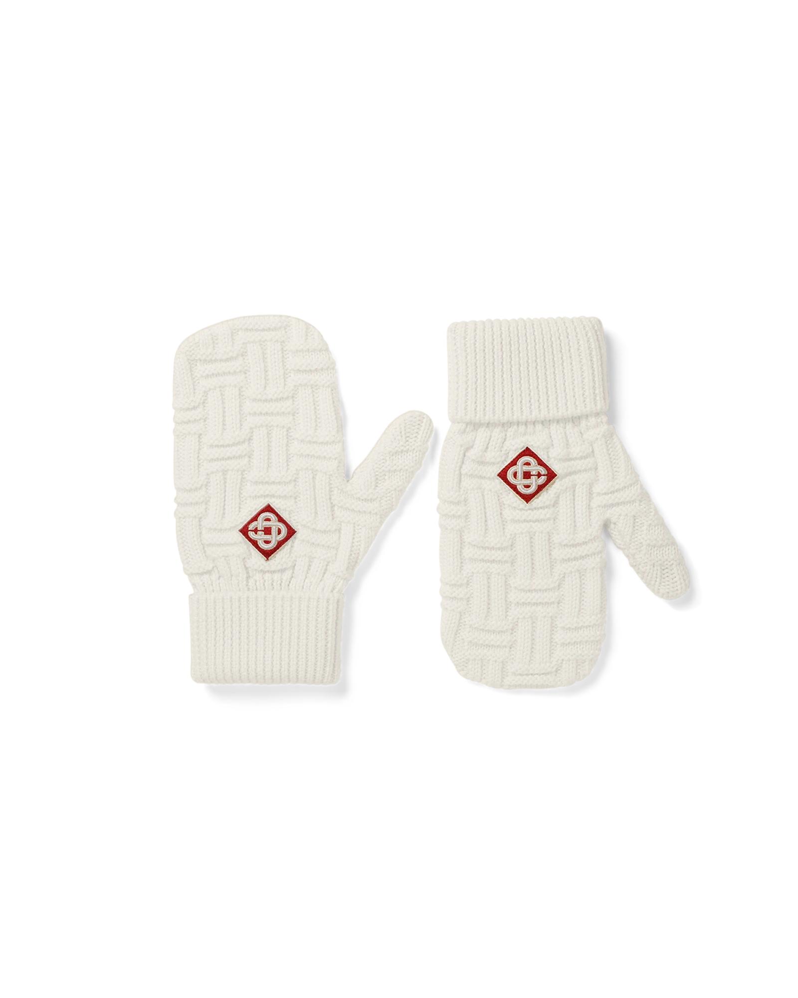 Column Knit Mittens by CASABLANCA