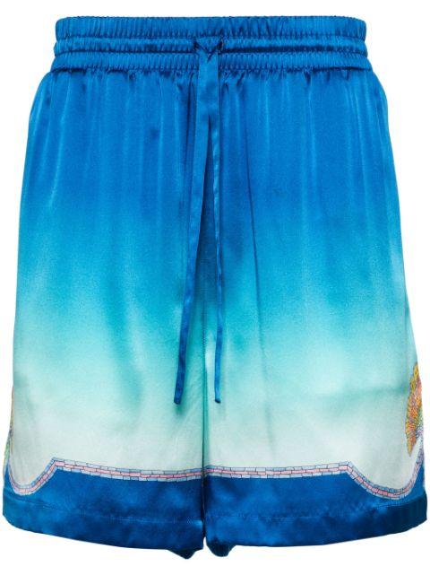 Coquillage Coloré silk shorts by CASABLANCA