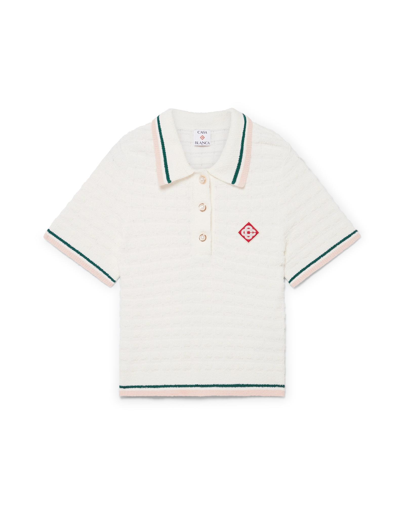 Cotton Bouclé Polo Shirt by CASABLANCA