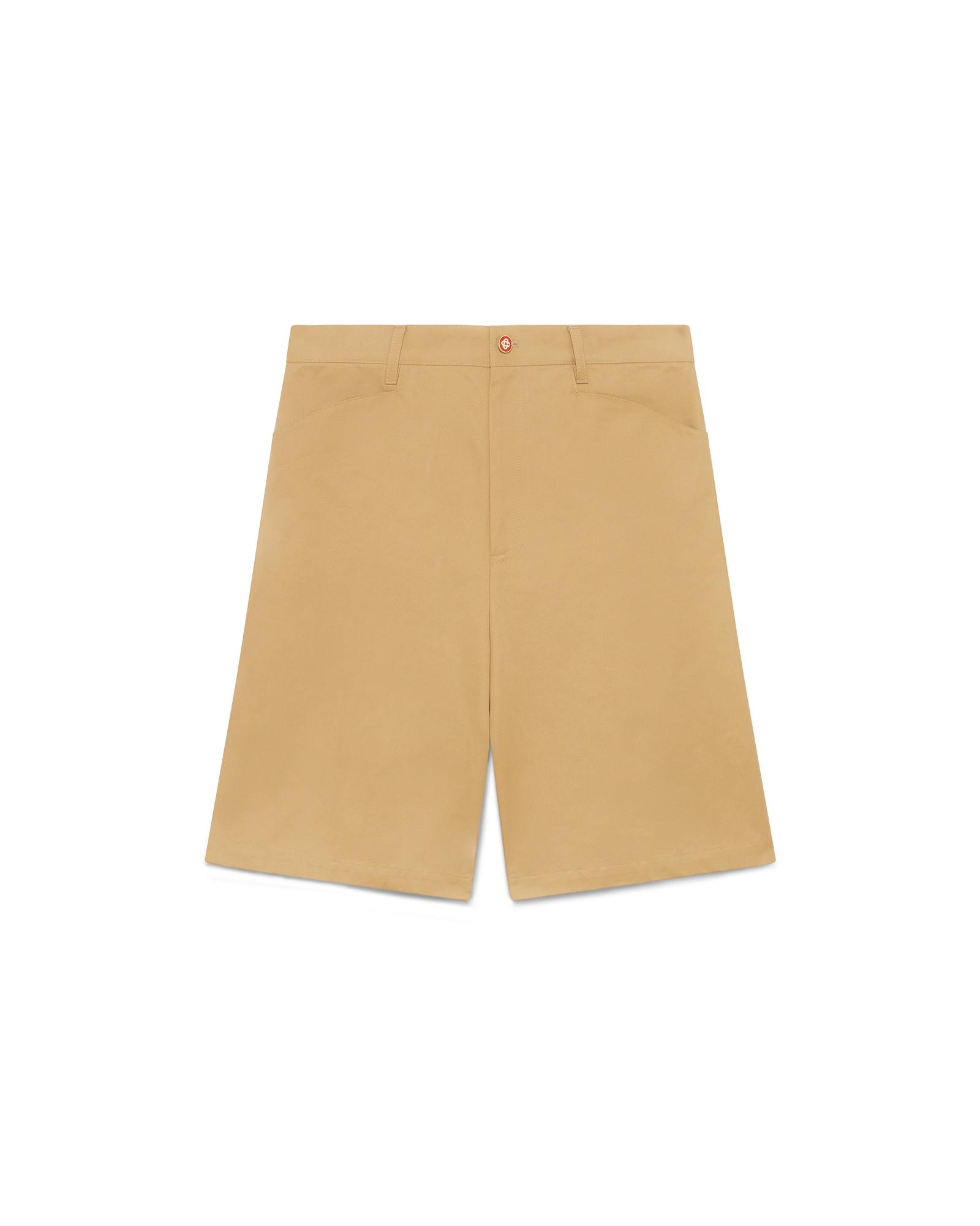 Cotton Twill Shorts by CASABLANCA