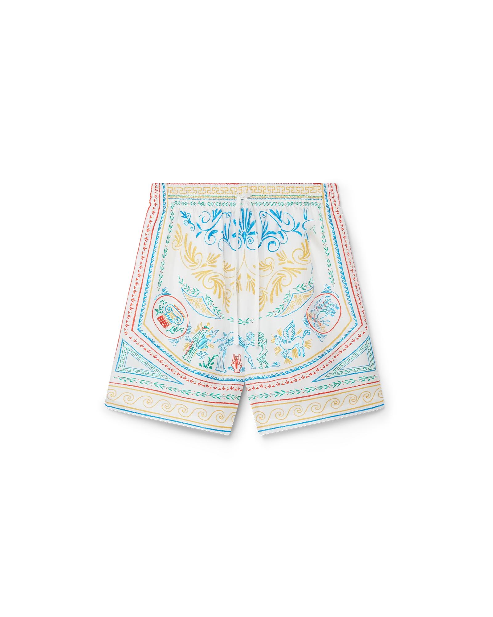 Crayon Vase Silk Shorts by CASABLANCA