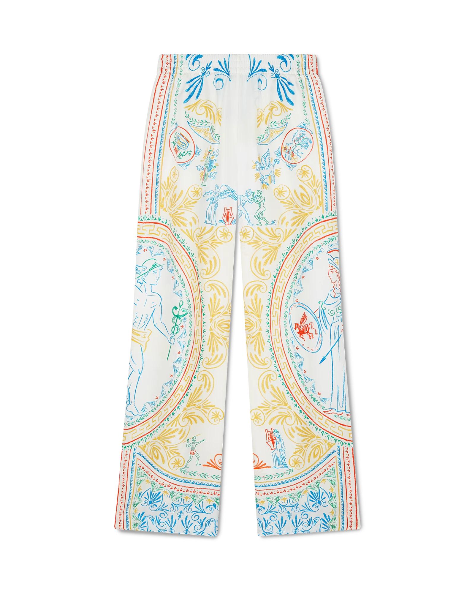 Crayon Vase Silk Trousers by CASABLANCA