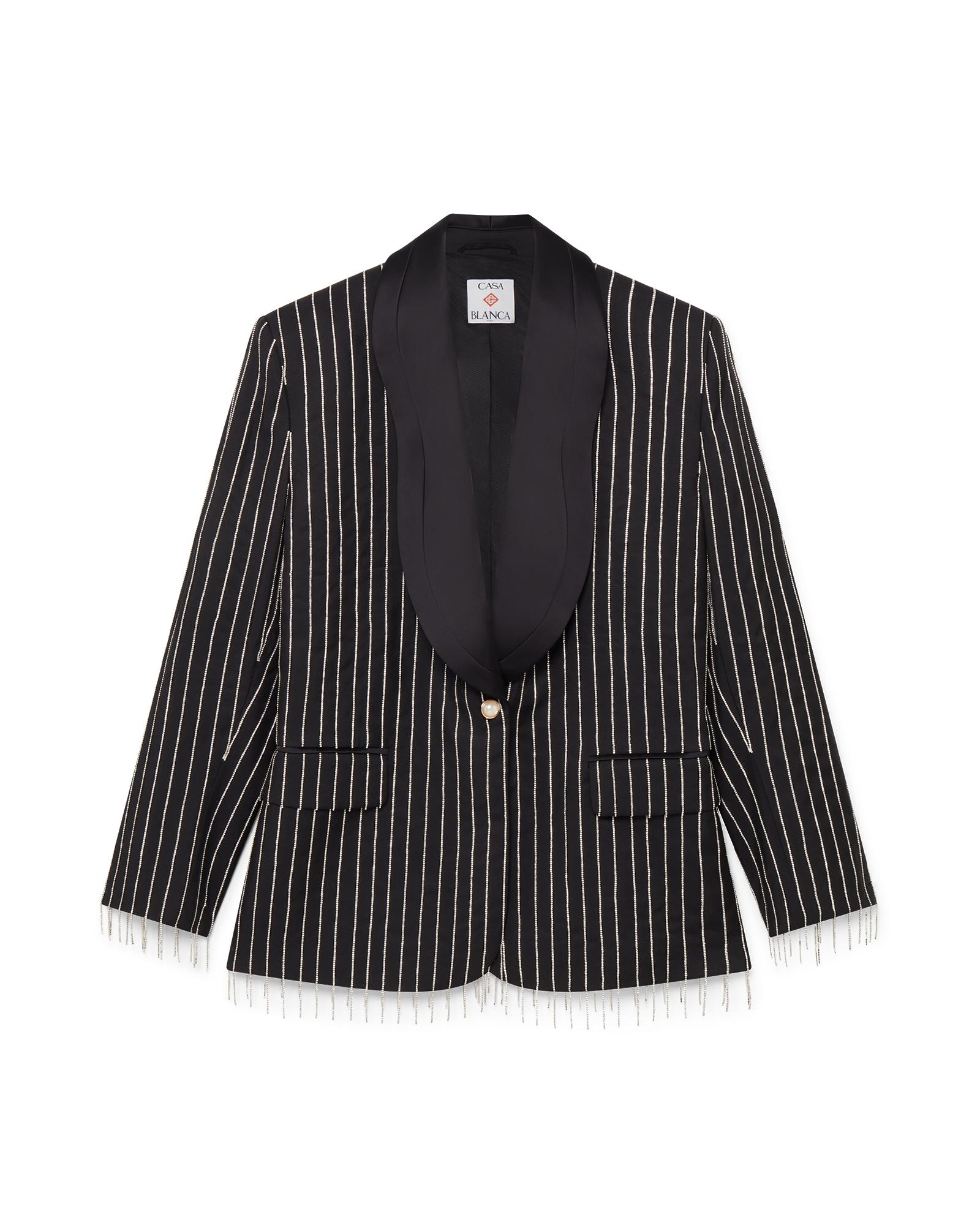 Crystal Embellished Tailored Jacket by CASABLANCA