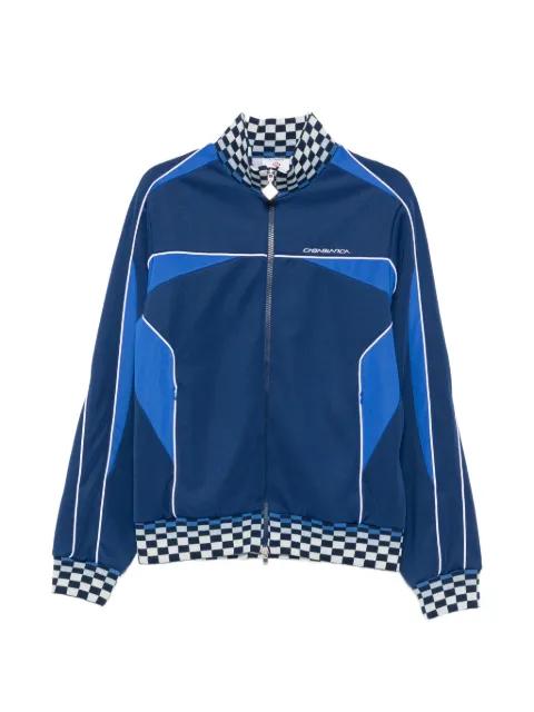 Cyber Tricot checkerboard-trim jacket by CASABLANCA